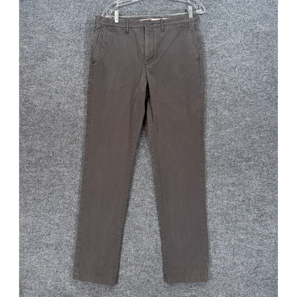 J.Crew Always Pants Mens 30 Gray Oarsman 770 Straight Chino Stretch Cotton